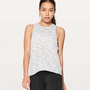 Lululemon Squad Goals Tank Tiger Space Dye Black White | Size 10
